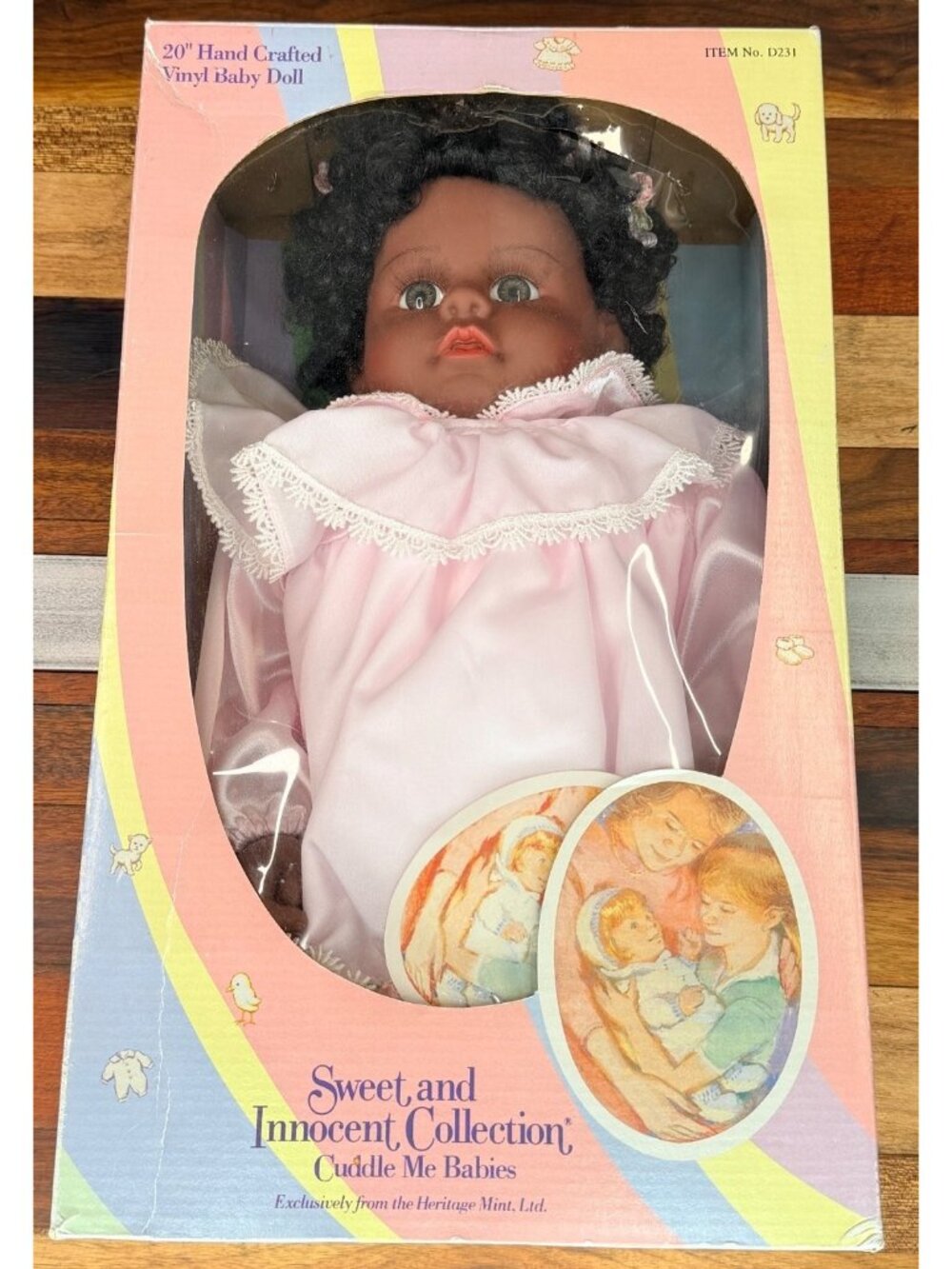 Vintage Mint Cuddle Me Babies Doll Sweet & Innocent Collection Black African Ame